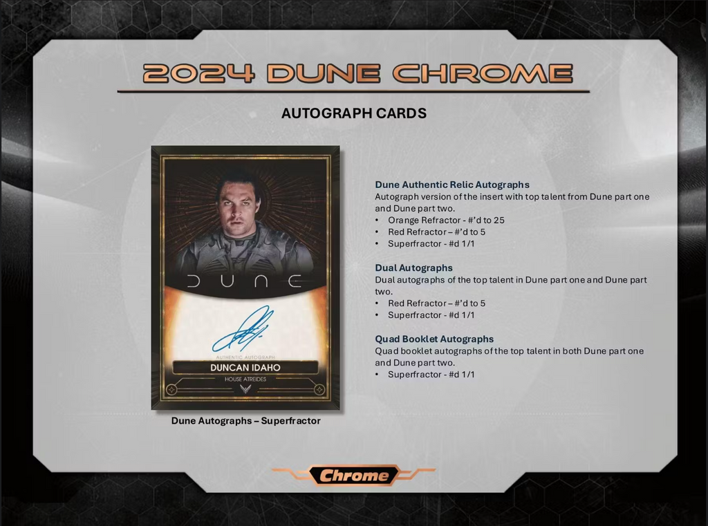 2024 Topps Chrome Dune Hobby Trading Cards