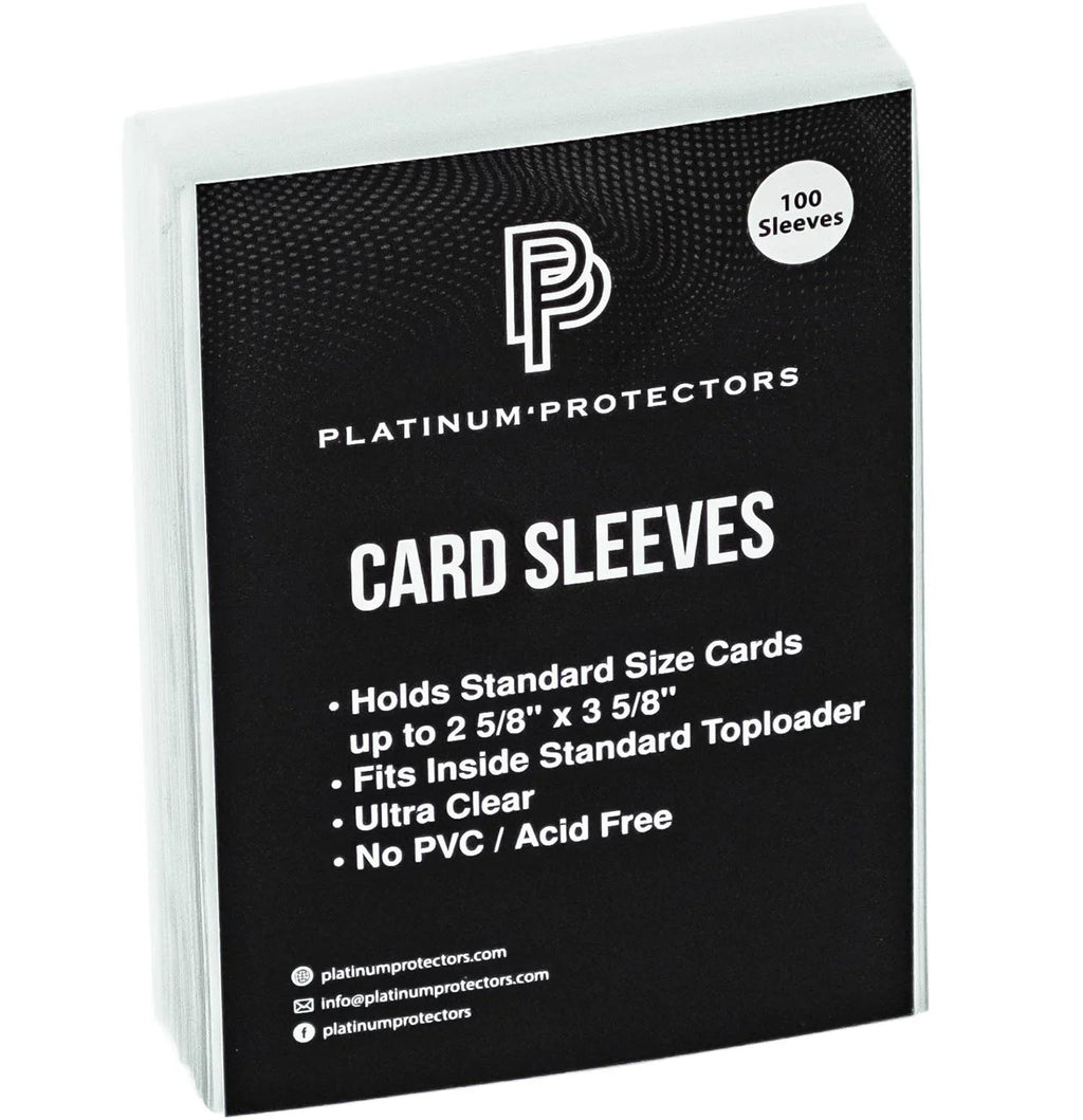 Soft Penny Sleeves - 100 or 500 Pack Bulk (Pokemon or MTG or Sports Cards)