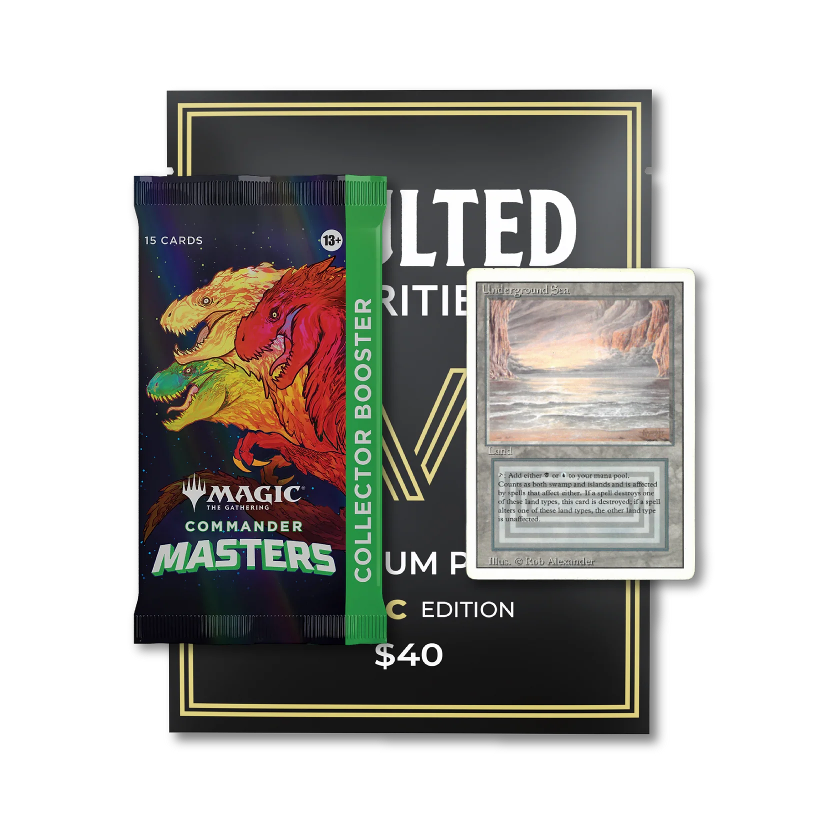 Vaulted Rarities: Magic the Gathering Premium Pack (Black Edition)