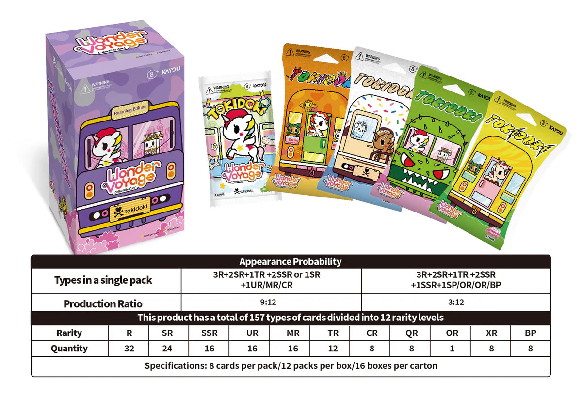 Kayou Tokidoki Wonder Voyage Roaming Edition Trading Cards