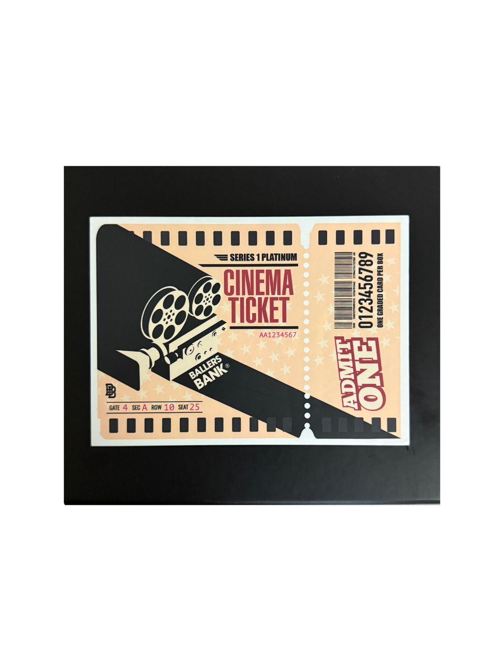 Ballers Bank Series 1 Platinum Cinema Ticket Graded Trading Card