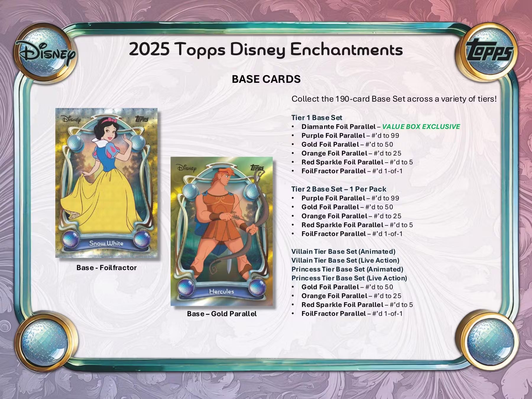 2025 Topps Disney Wonder Winter Mega Trading Cards