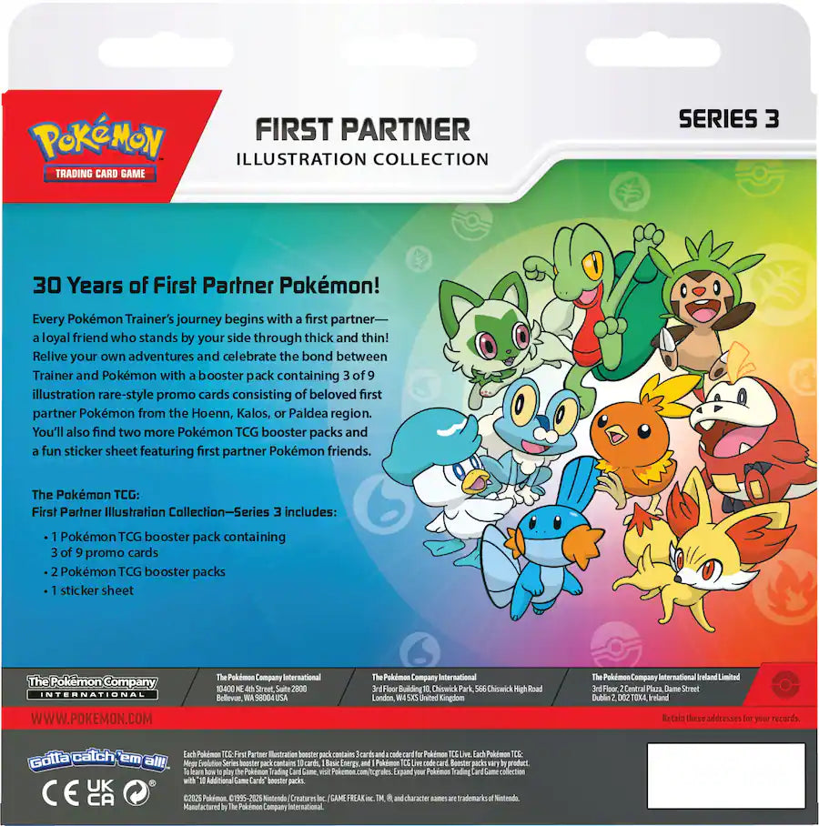Pokemon First Partner Illustration Collection Series 3 Trading Cards