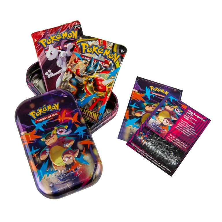 Pokemon Mega Evolution Mega Heroes Mini Tin Trading Cards