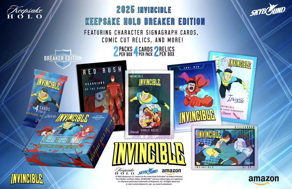 Keepsake Invincible 1st Edition Season 1 Holo Breaker Edition Trading Cards