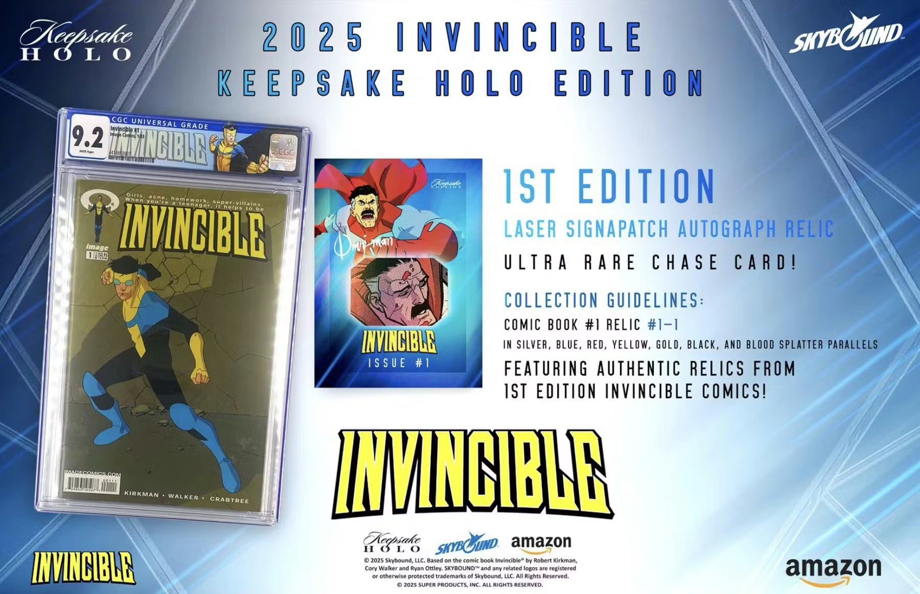 Keepsake Invincible 1st Edition Season 1 Holo Breaker Edition Trading Cards
