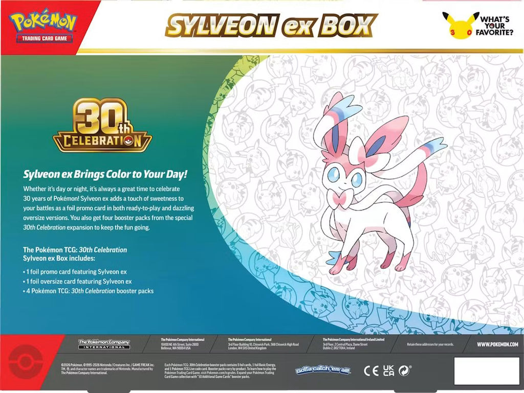 Pokemon 30th Celebration Ex Box Trading Cards