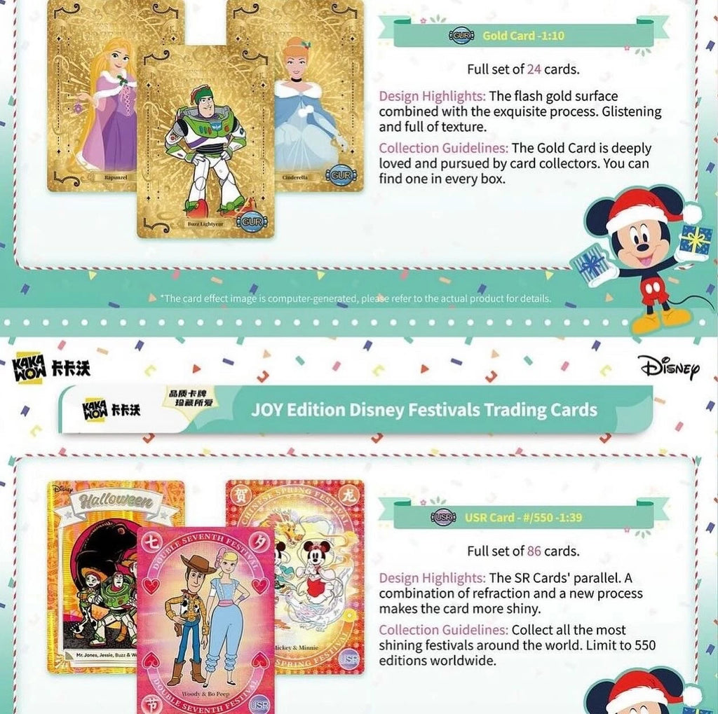 2024 Kakawow Dinsey Festival Joy Edition Trading Cards