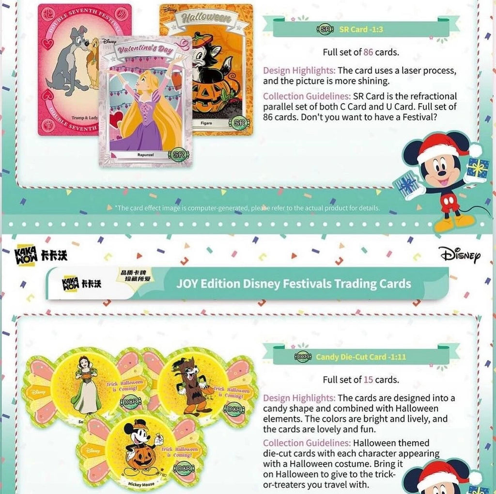 2024 Kakawow Dinsey Festival Joy Edition Trading Cards