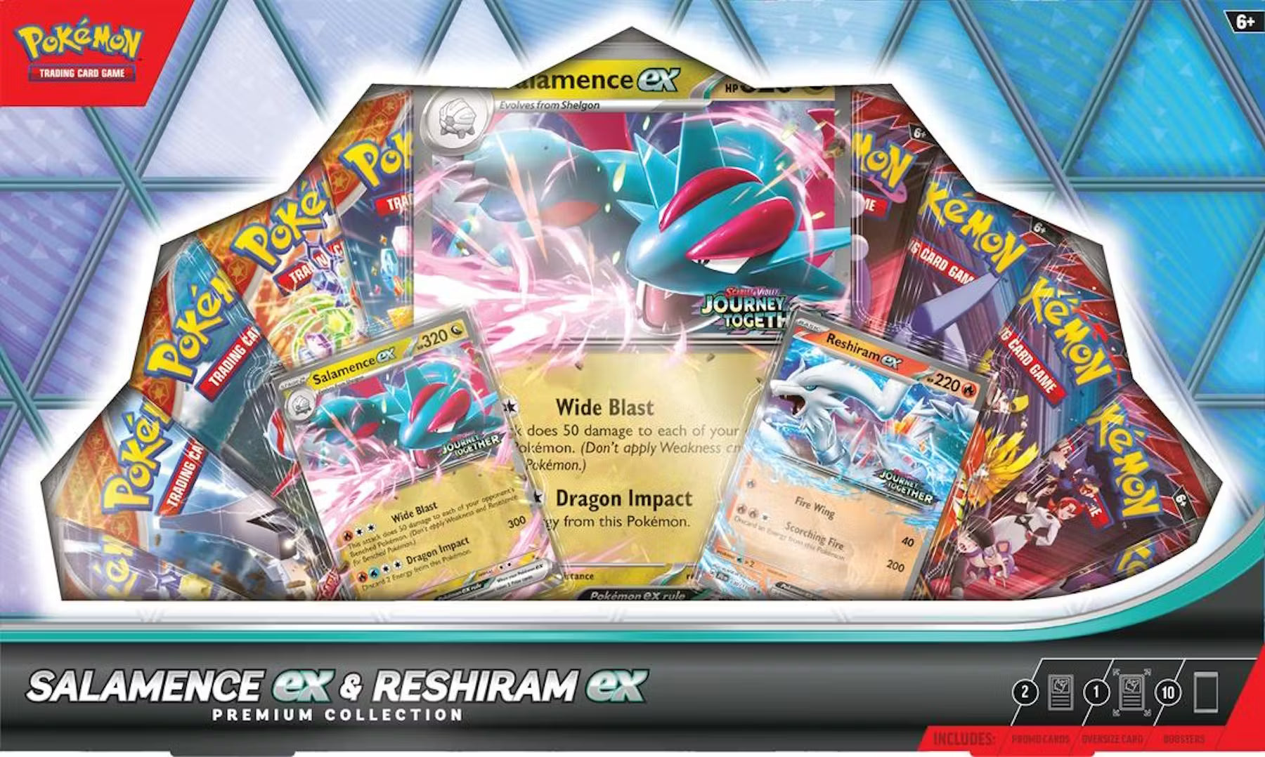 Pokemon Salamence ex - Reshiram ex Premium Collection Trading Cards