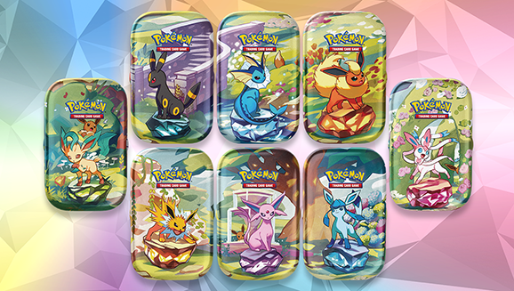 Pokemon Scarlet & Violet Prismatic Evolutions Mini Tin Trading Cards