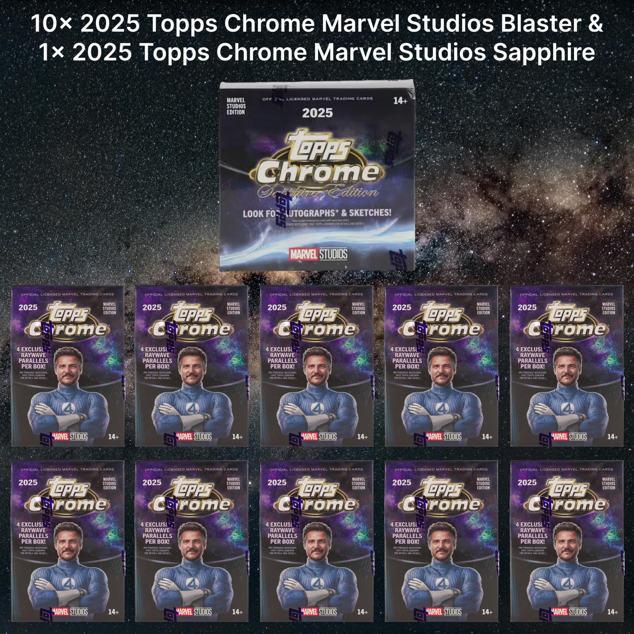Marvel Break 160 - 2025 Marvel Studios Sapphire & Blaster 11 Box Pick Your Character
