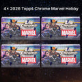 Marvel Break 199 - 2026 Topps Chrome Marvel Hobby 4 Box Half Case Pick Your Character