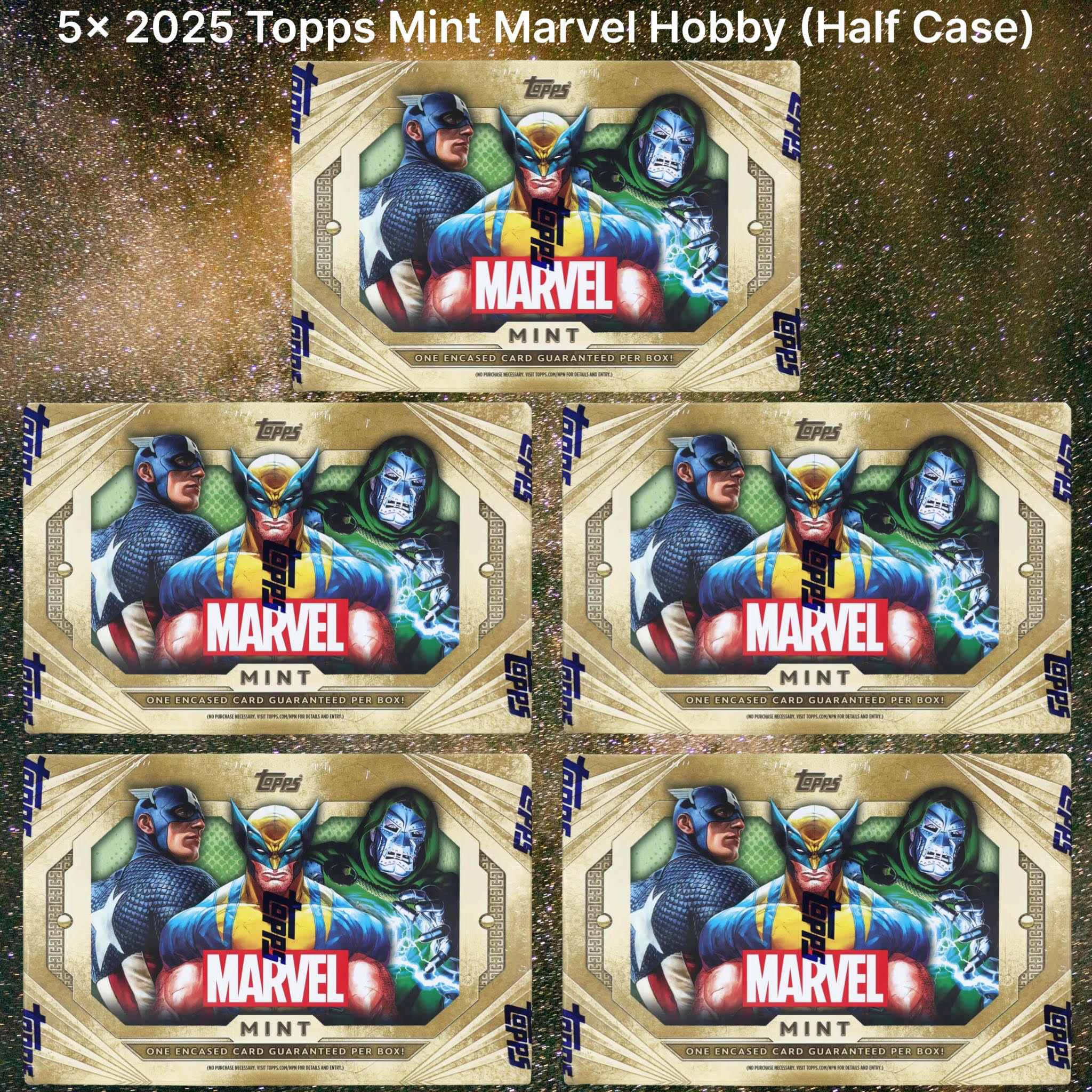 Marvel Break 188 - 2025 Topps Marvel Mint Hobby 5 Box Half Case Pick Your Character
