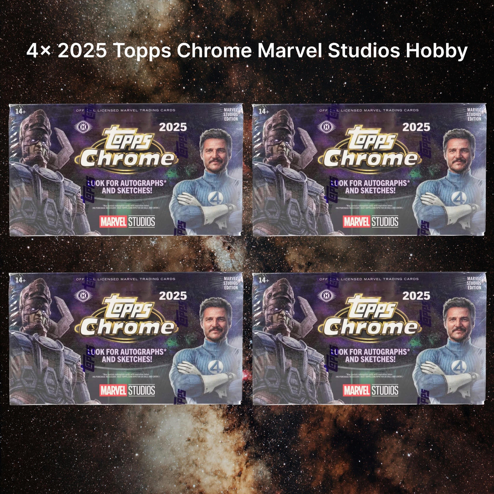 Marvel Break 178 - 2025 Topps Chrome Marvel Studios Hobby 4 Box Pick Your Character